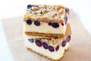 Easy Blueberry Cheesecake Bars